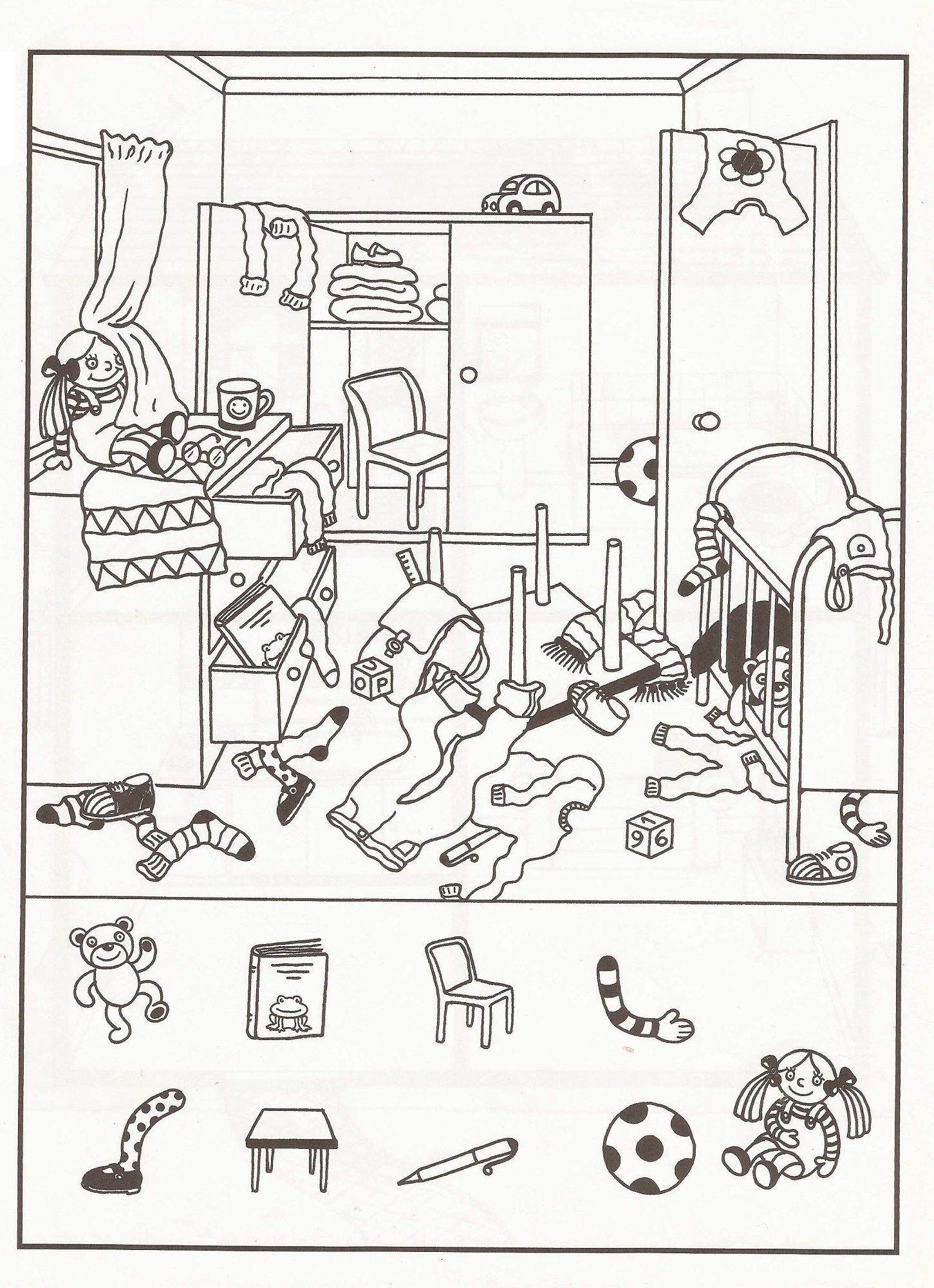 Hidden Pictures Worksheets for Kids