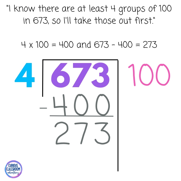 How I Teach The Partial Quotient Strategy For Long Division Curious