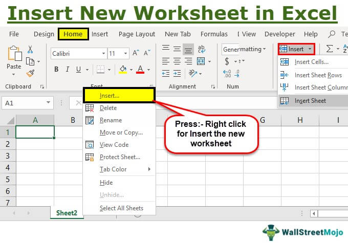 How To Add Worksheet In Excel