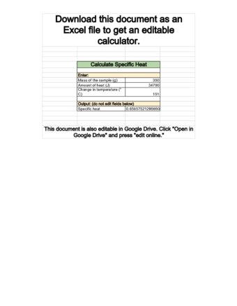 How To Calculate Specific Heat 6 Steps With Pictures Wikihow