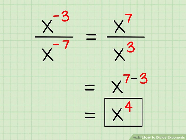 How To Divide Exponents Quotient Property Of Powers