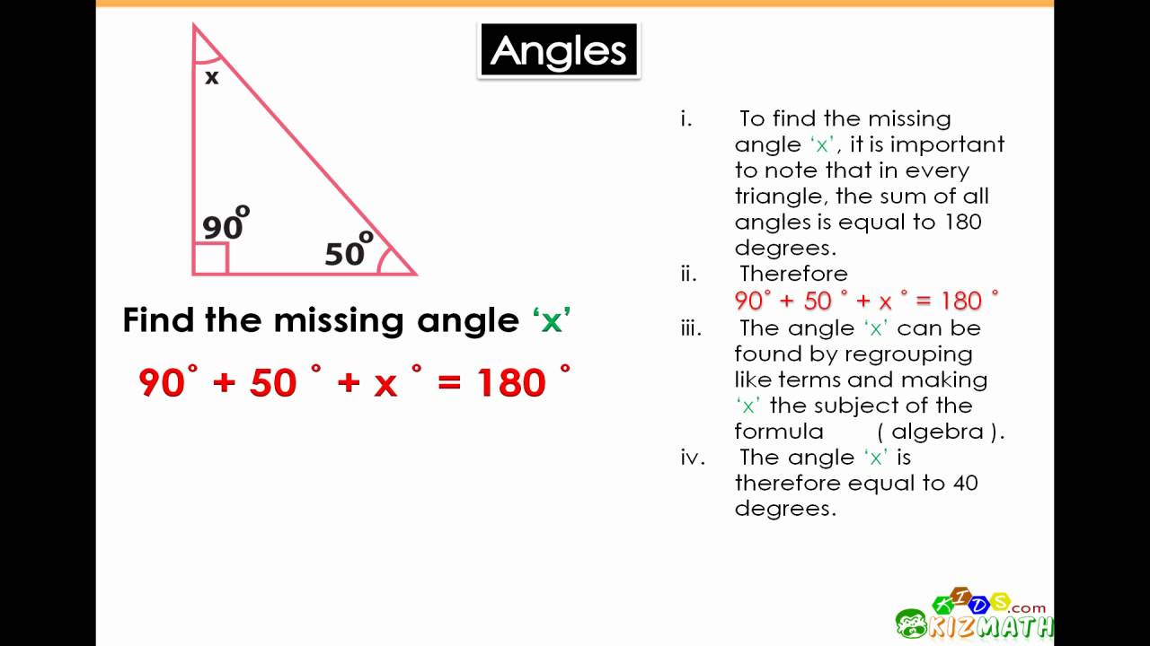 How To Find The Missing Angle Of A Triangle With 3 Sides What Is A