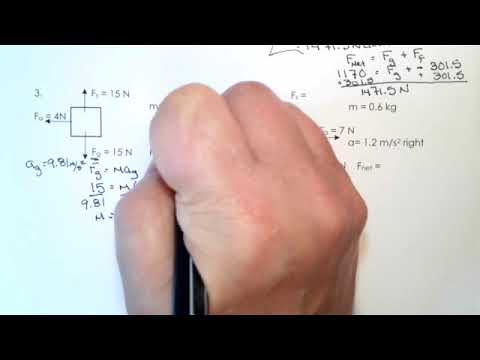 How To Solve Net Force And Acceleration Problems Using Free Body