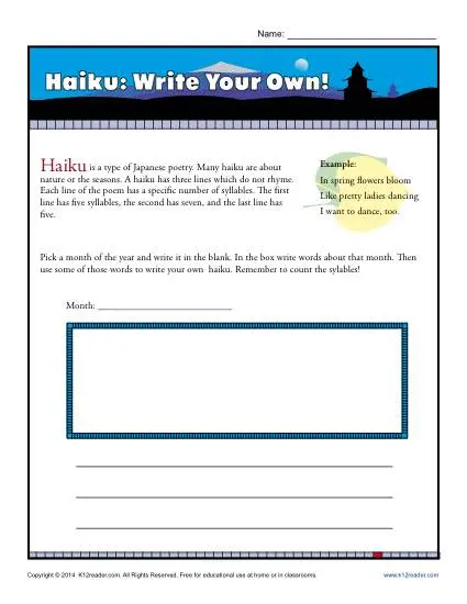 5 Easy Steps to Write a Haiku