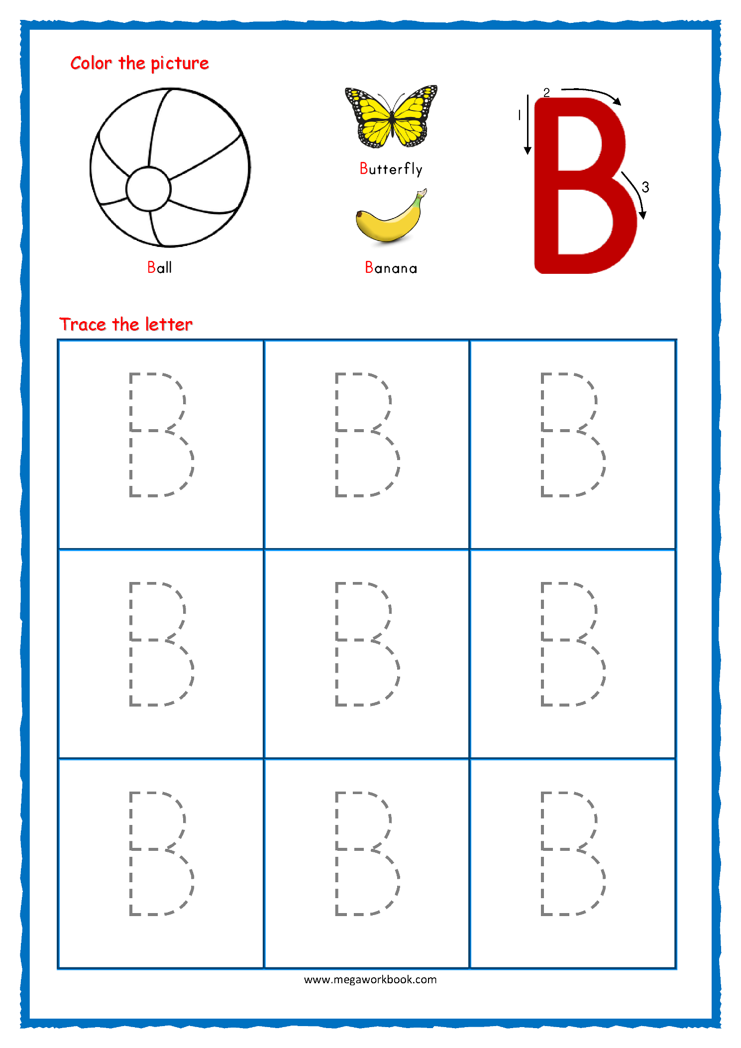 I Letter Tracing Worksheet Alphabetworksheetsfree Com