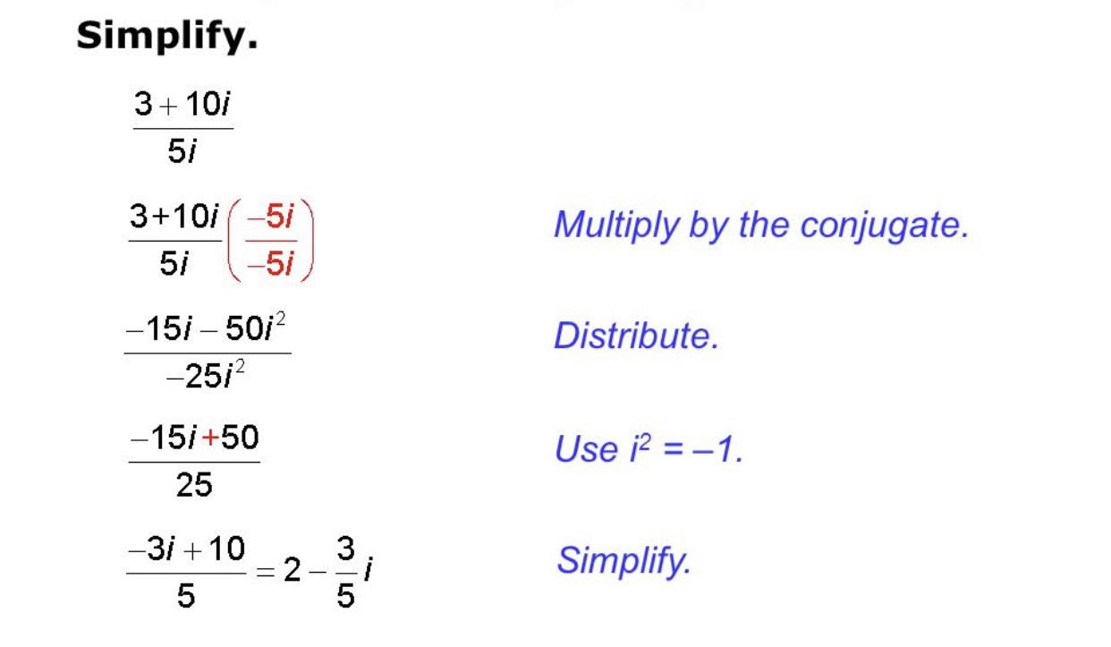 Imaginary Numbers Worksheet Pdf