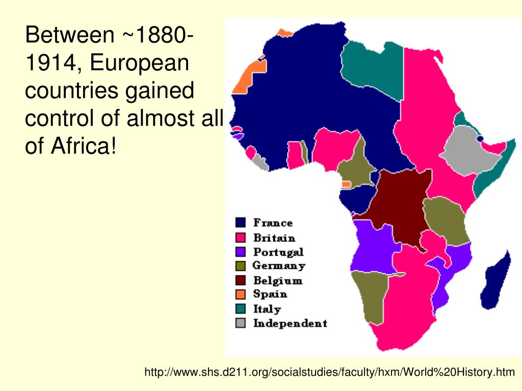 Imperialism Africa Map 1914