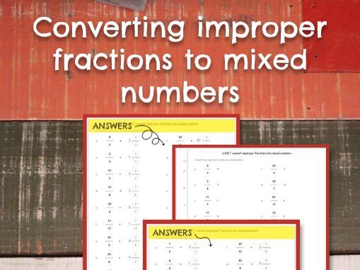 Convert Improper Fractions to Mixed Numbers Easily