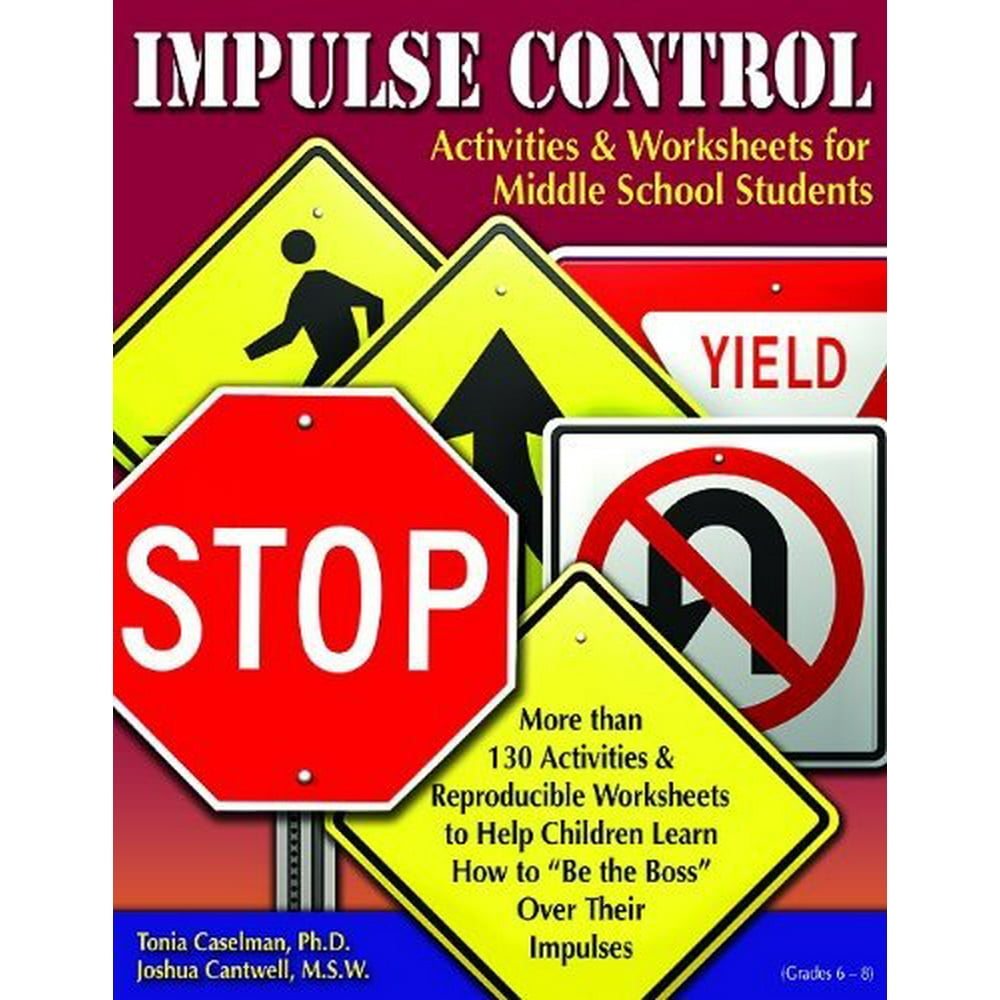 Impulse Control Activities Worksheets For Middle School Students With