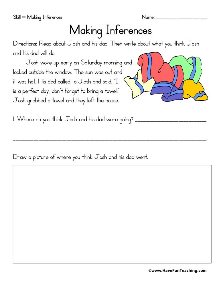 Inference Worksheets 2Nd Grade Free