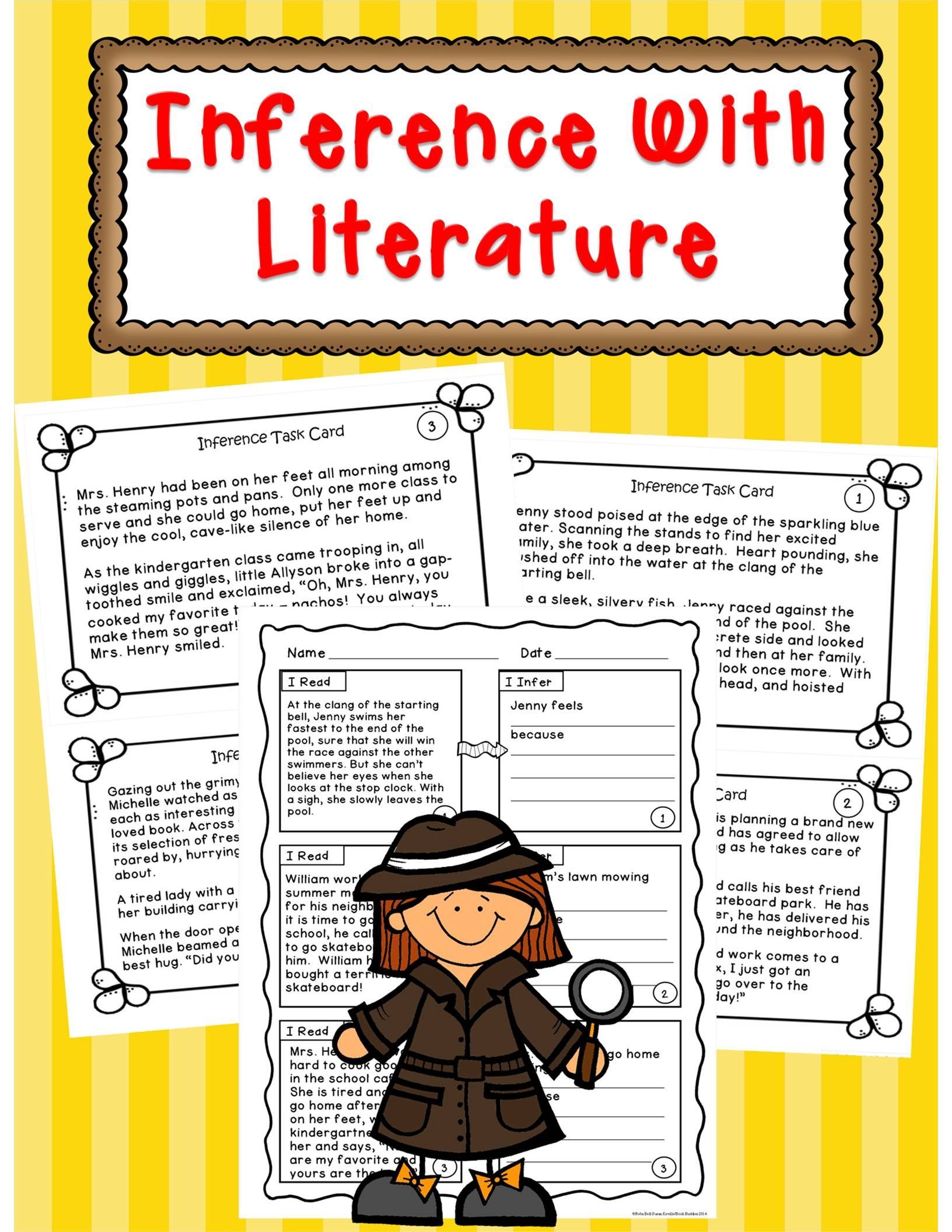 Inference Worksheets for 4th Grade Students