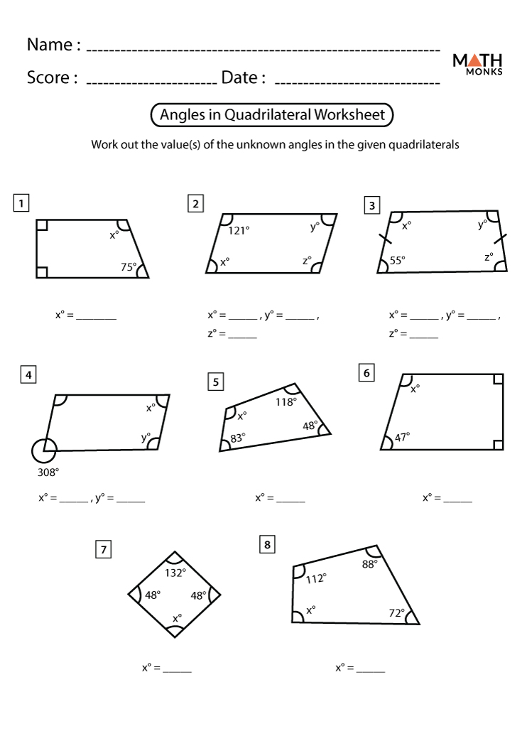 Interior Angles Worksheet Pdf