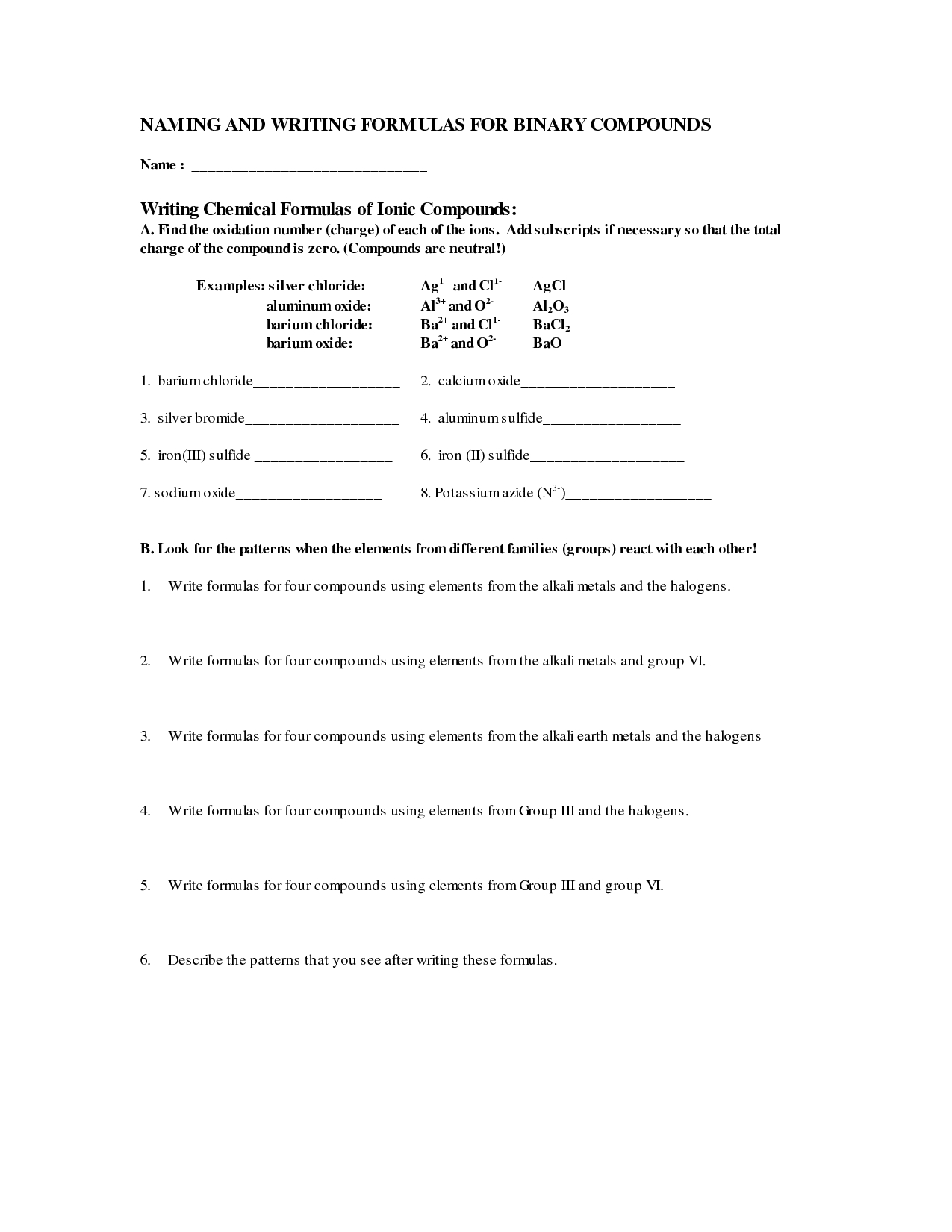 5 Easy Steps to Writing Ionic Compound Formulas