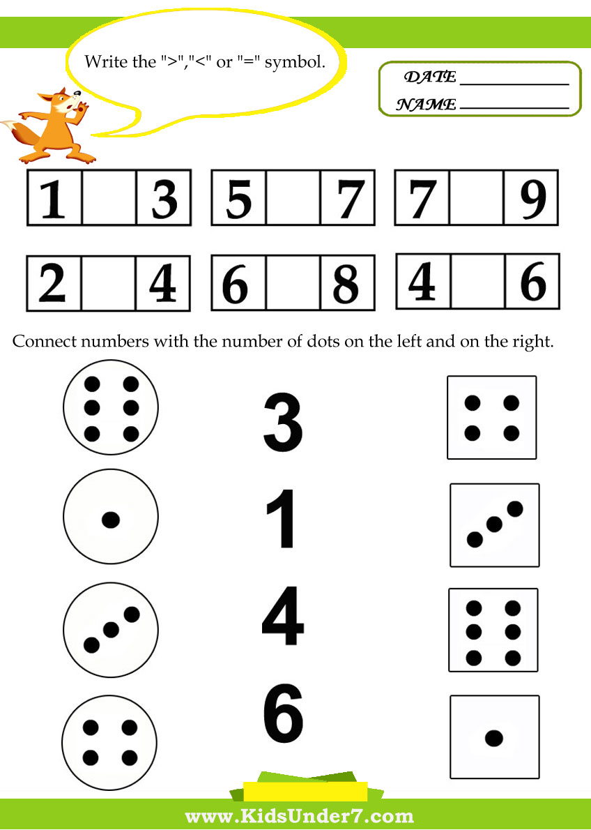 K5 Learning Math Worksheets for Kids