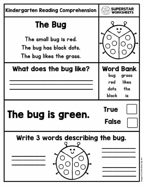 Kinder Reading Worksheets for Fun Learning