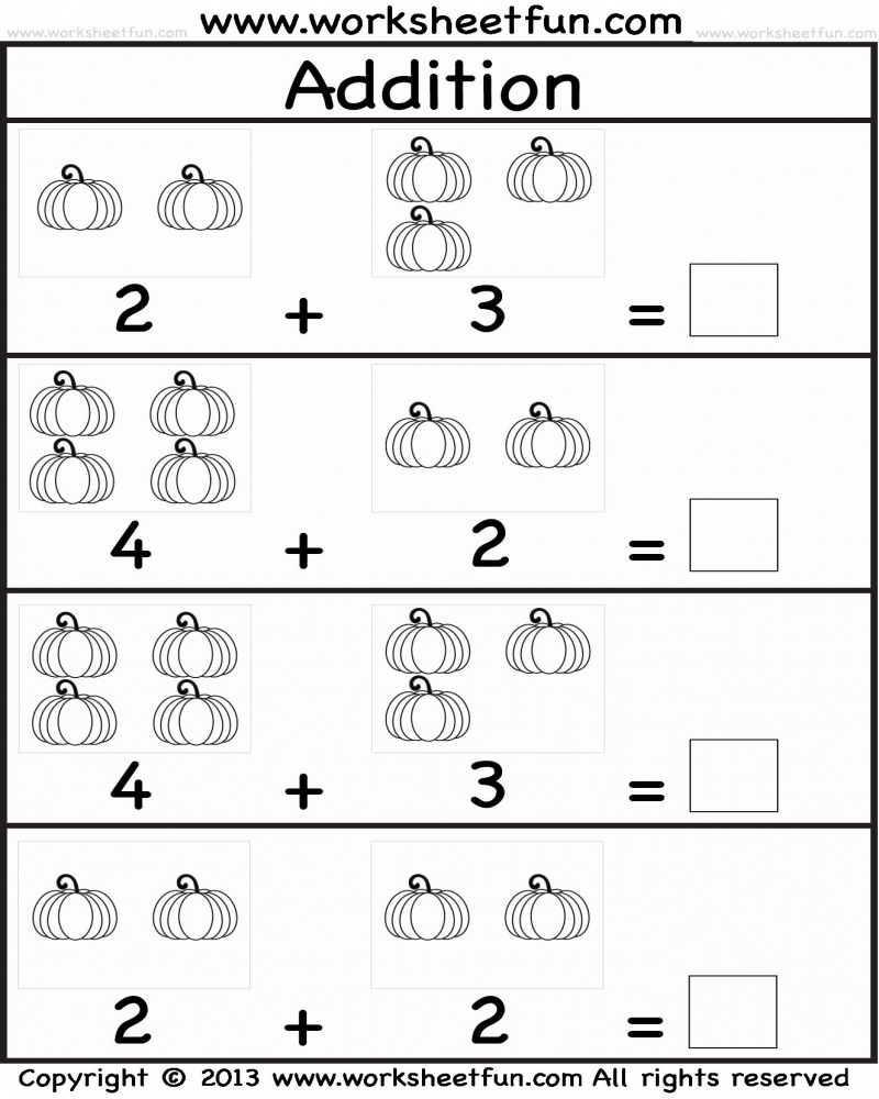 5 Fun Kindergarten Addition Worksheets With Pictures