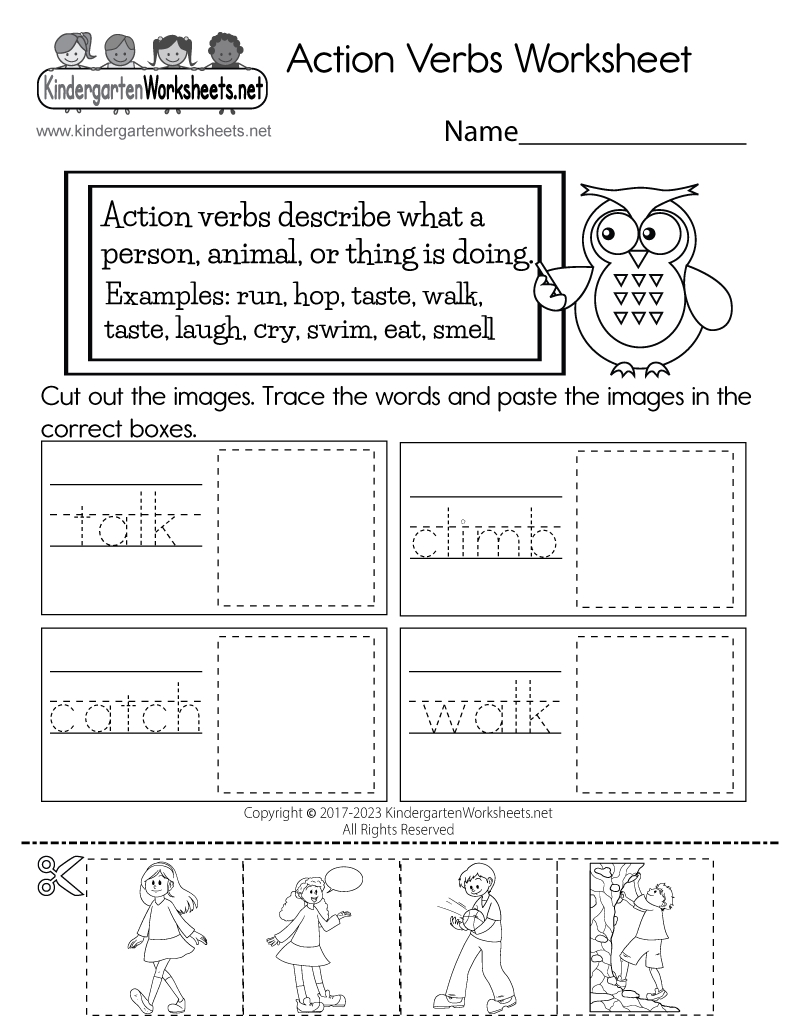 Kindergarten Grammar Worksheets for Fun Learning Activities