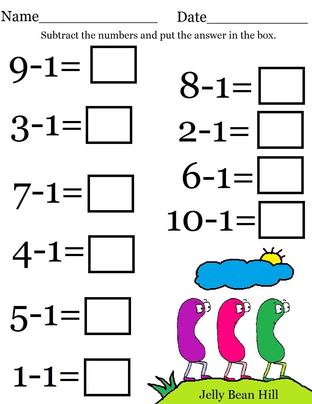 Free Kindergarten Math Worksheets to Print Now