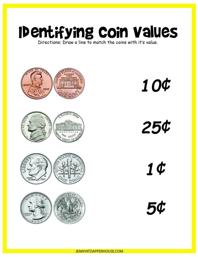 Counting Coins: Fun Kindergarten Money Worksheet