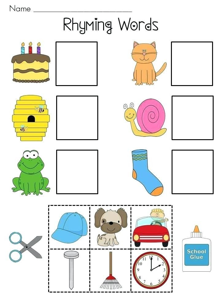 Free Kindergarten Rhyming Worksheets for Fun Learning