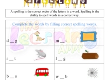 Free Kindergarten Spelling Worksheets to Download