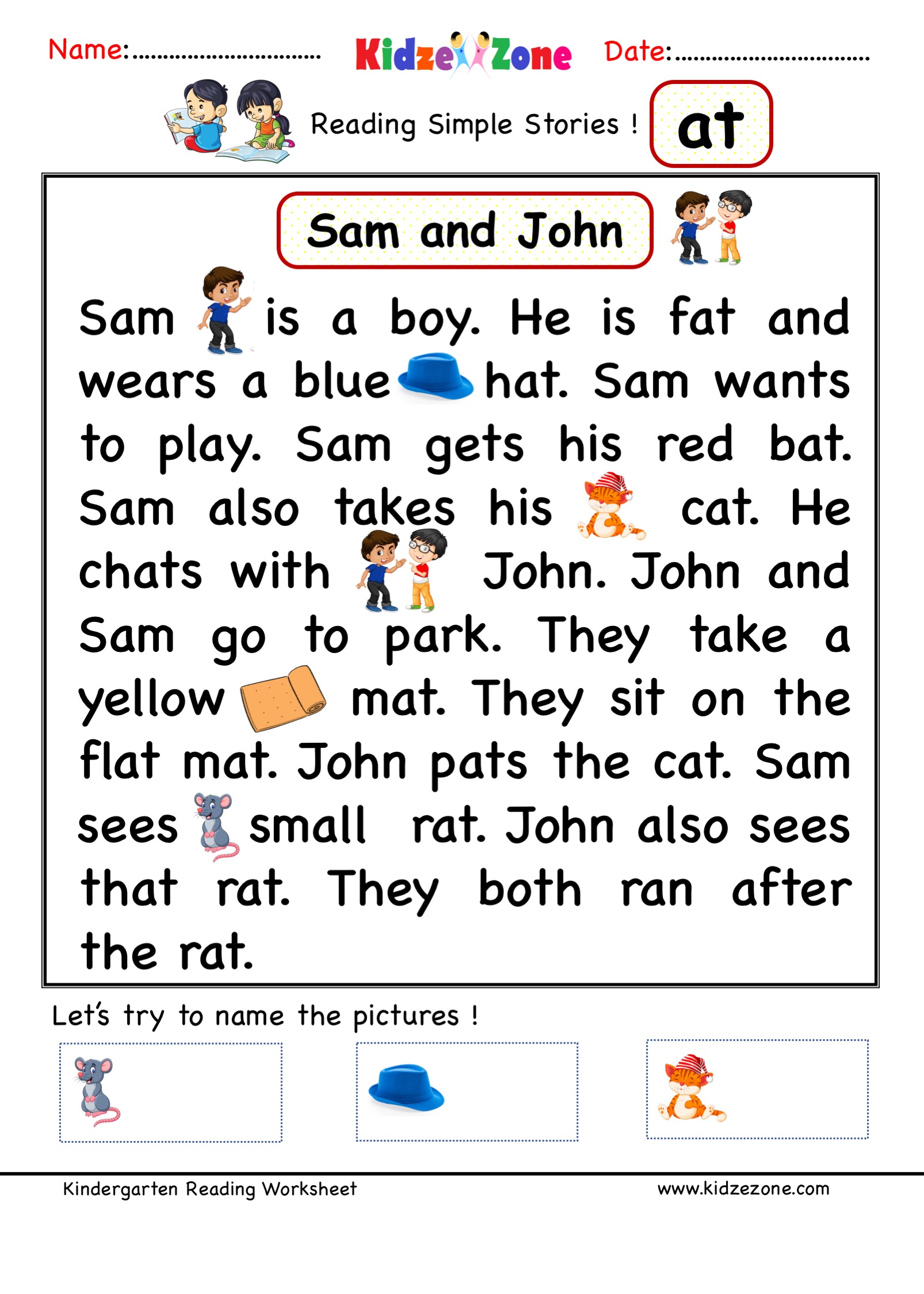 Kindergarten Word Worksheets for Learning and Fun