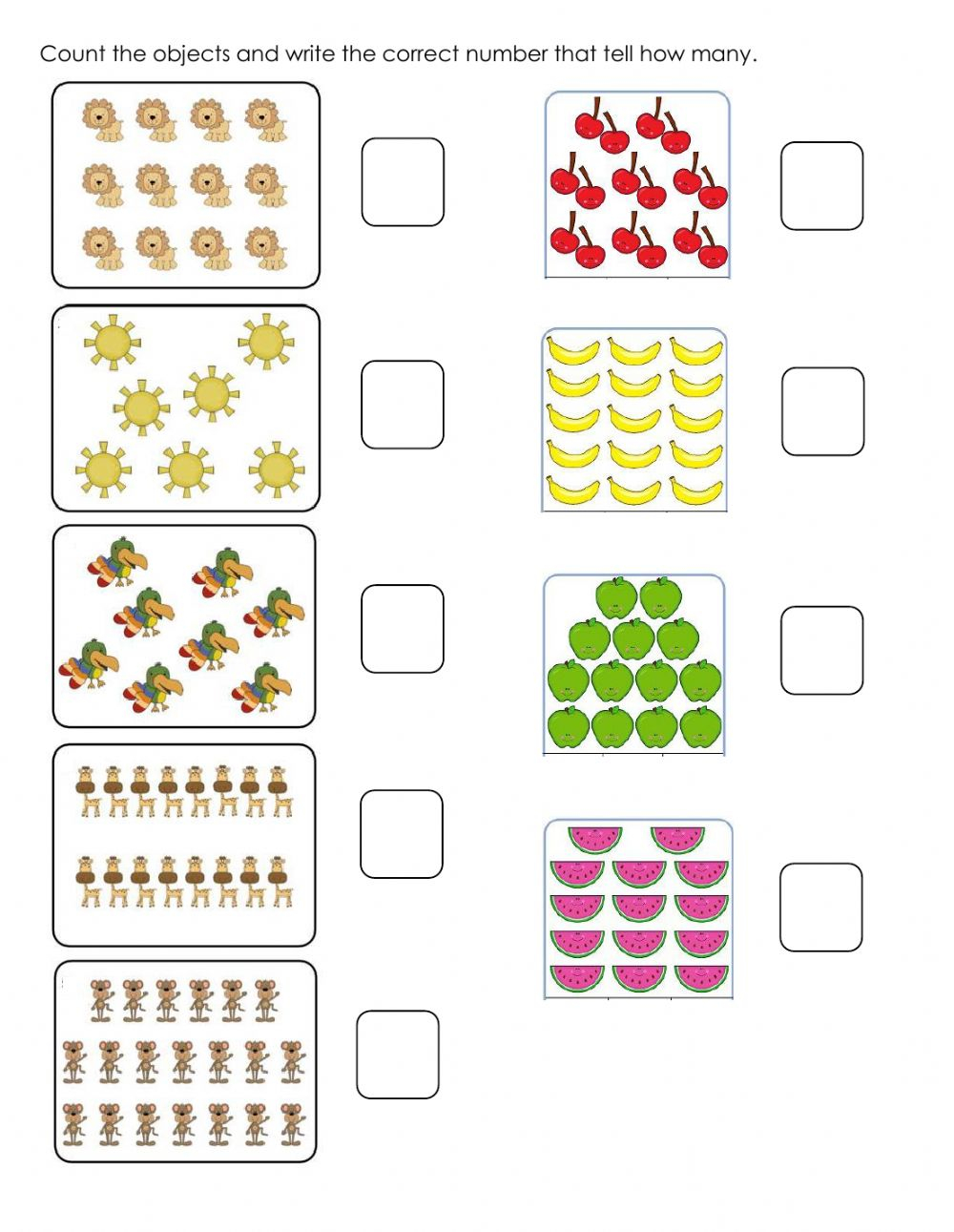 Numbers 1-20 Kindergarten Worksheets Fun Learning Activities