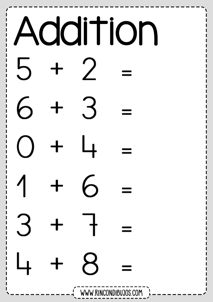 Kindergarten Math Worksheets - Free Printable Sheets