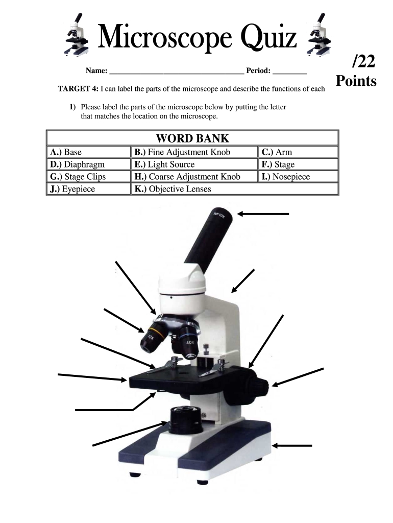 5 Essential Parts to Label on a Microscope Worksheet