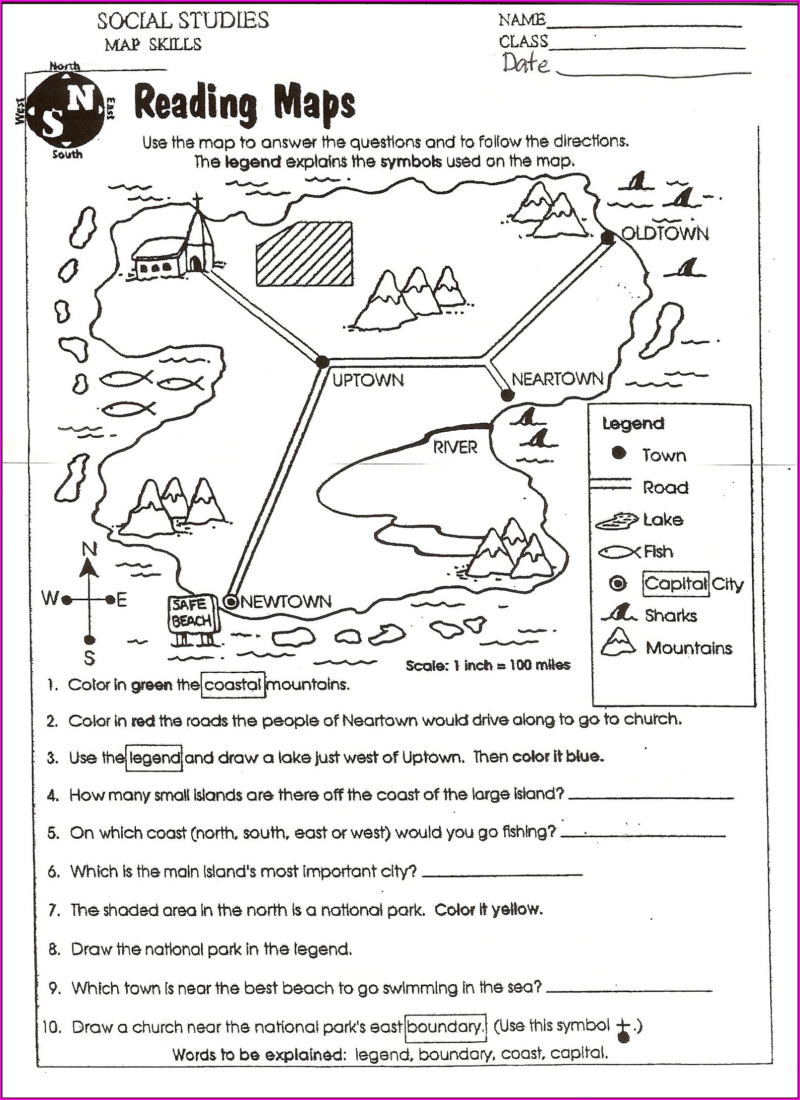 Landforms Worksheets Pdf Free