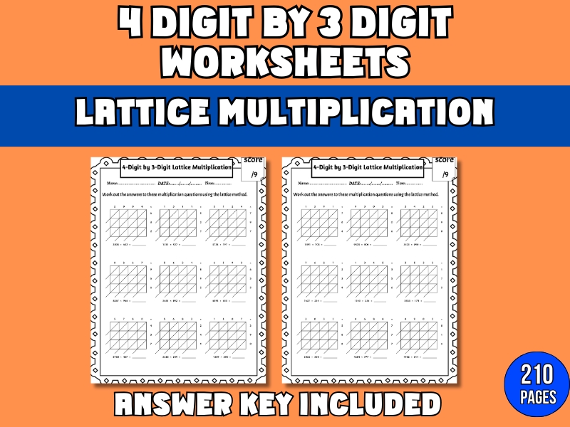 Lattice Multiplication Worksheets With Answers