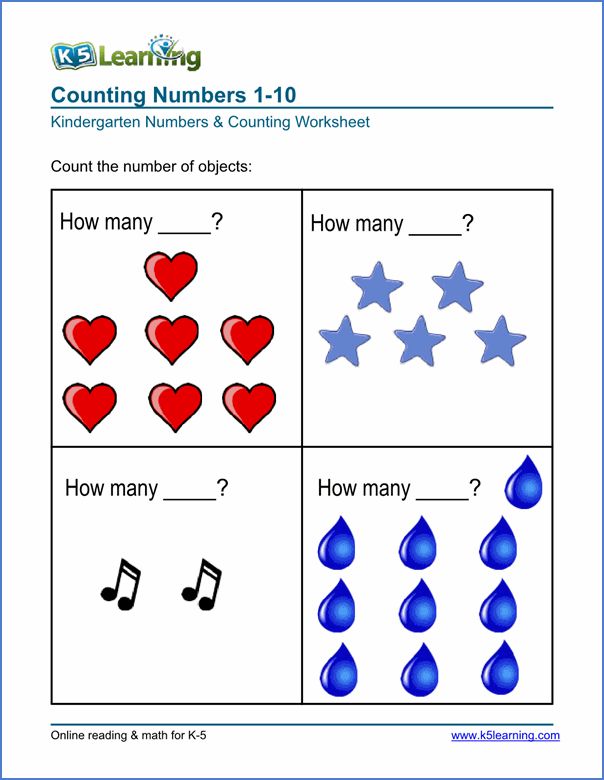 Learning Numbers Worksheets for Kids Fun Practice