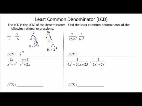 7 Ways to Find the Least Common Denominator