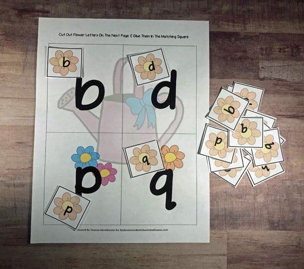 Letter Reversal Worksheets for Kids