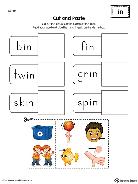 Letter T Cut And Paste Worksheets