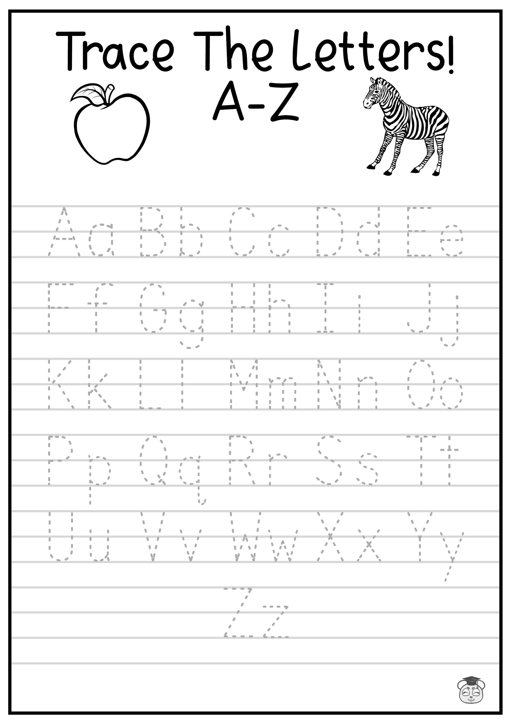 Letter Tracing Worksheets for Preschoolers and Kindergartners