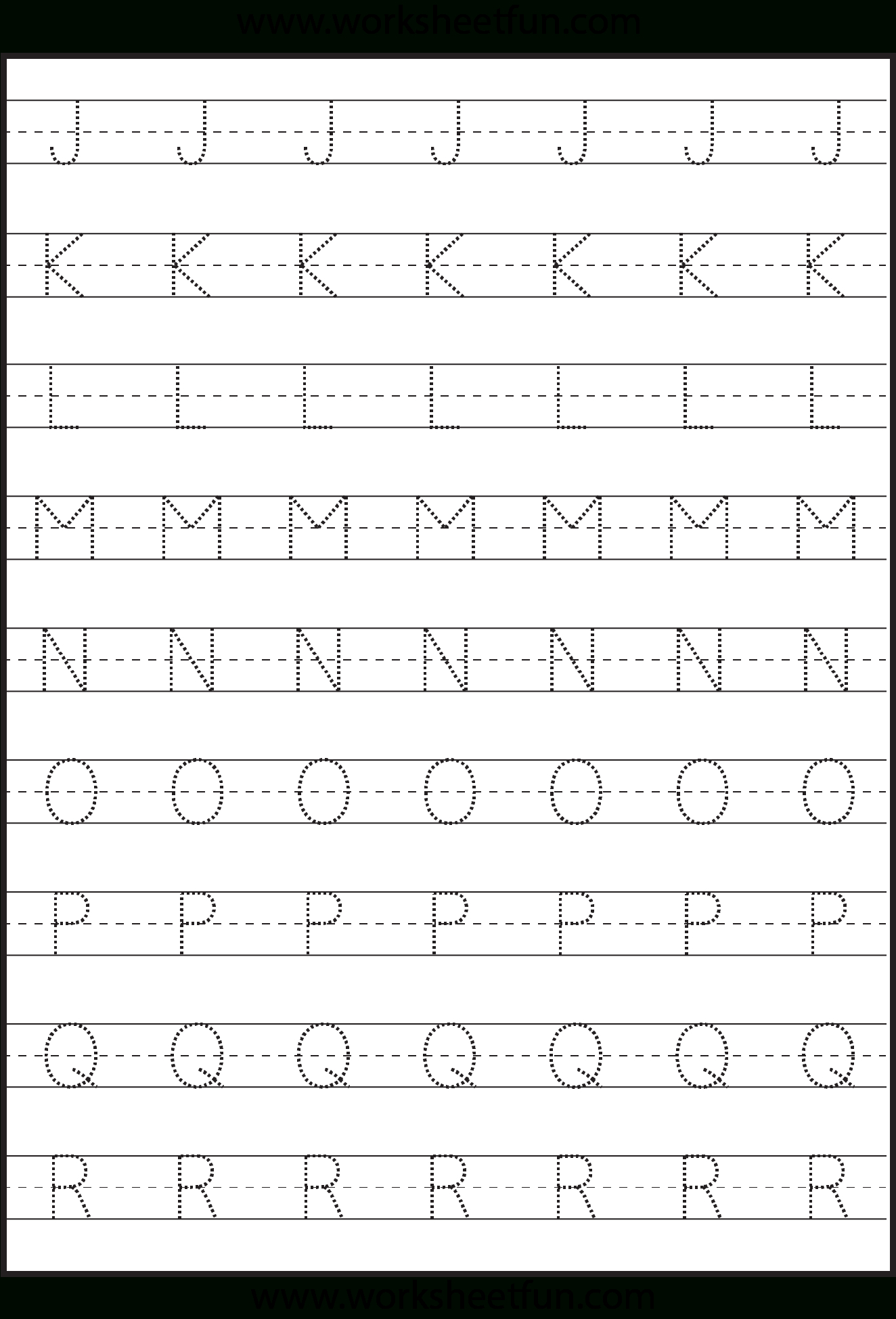 Letters Tracing Worksheets for Kids Fun Learning Activity