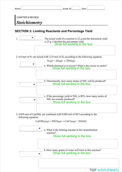 5 Ways to Master Limiting Reactant and Percent Yield