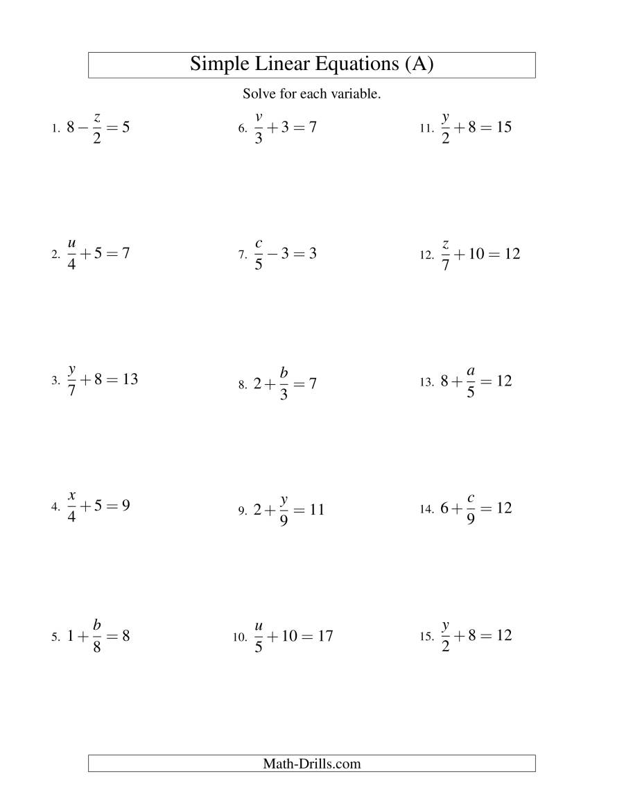 Solving Linear Equations with Fractions Made Easy