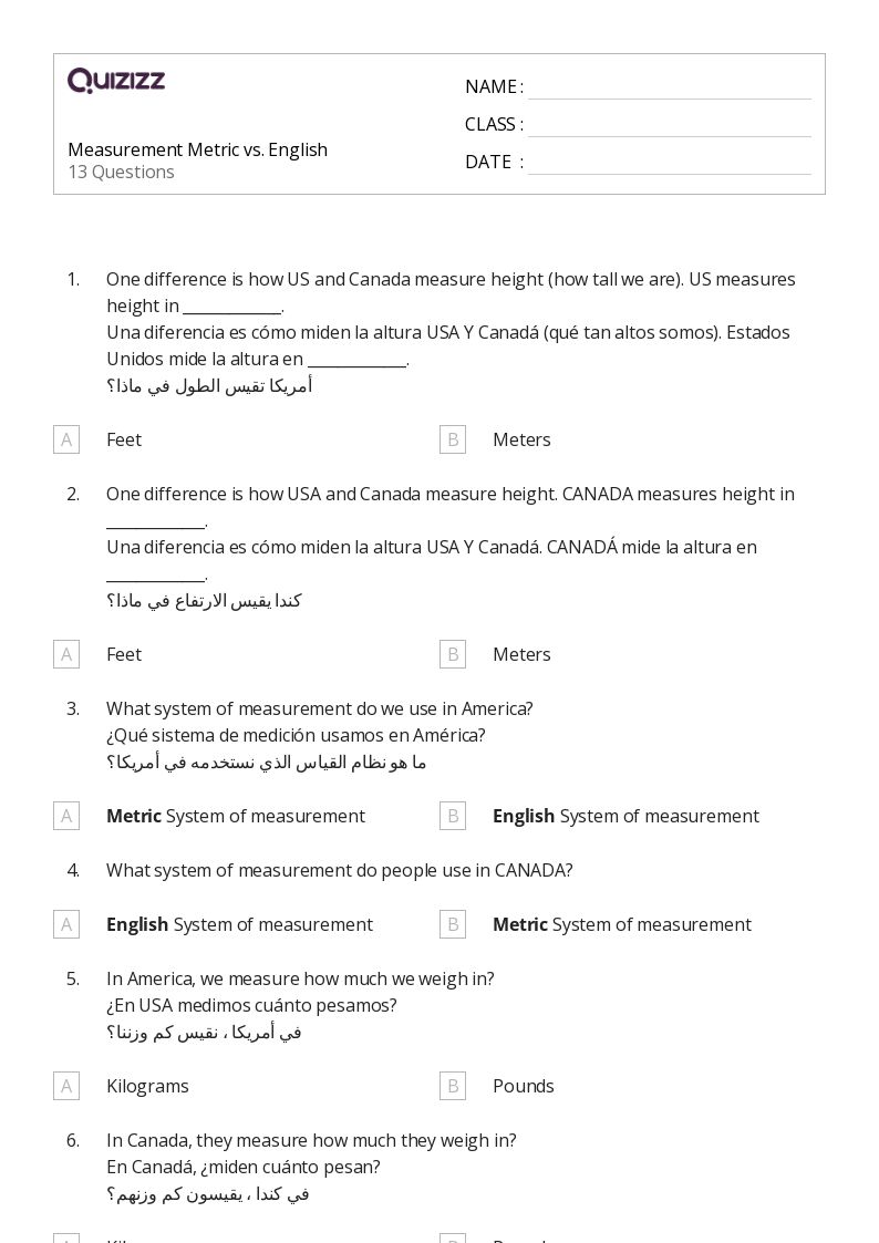 Linear Measurement Metric Worksheets Teaching Resources Tpt