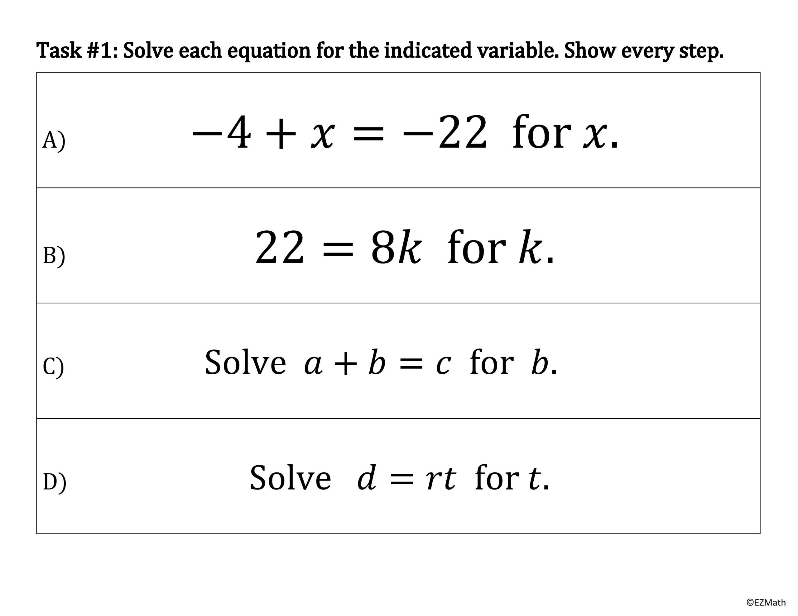 Solving Literal Equations Made Easy