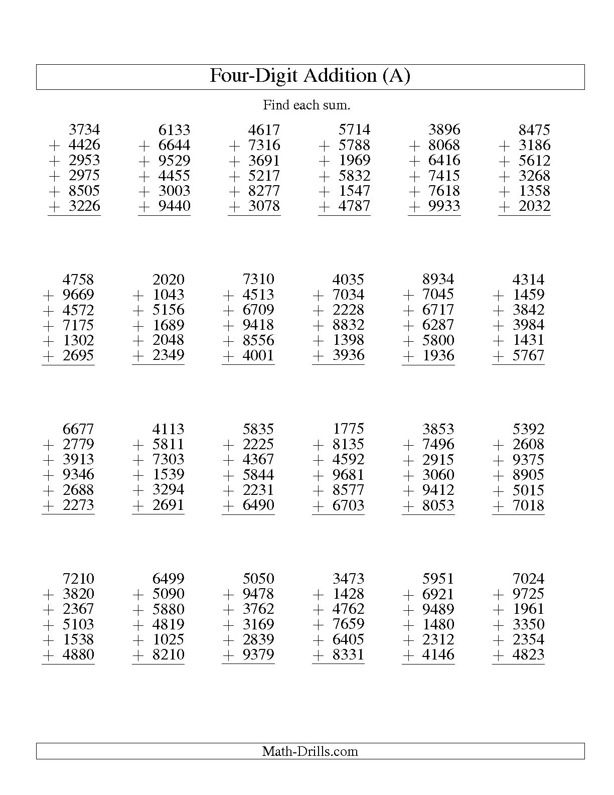 5 Ways to Master Long Addition with Worksheets