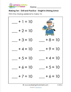 Making 10 Worksheet Grade 1