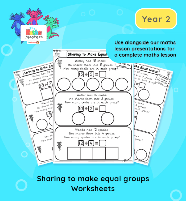 Making Equal Groups Worksheets Primary Stars Education