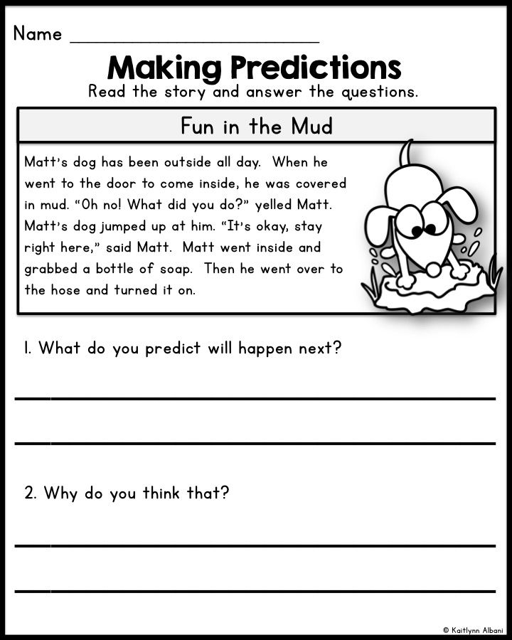 Making Predictions Worksheet 3Rd Grade