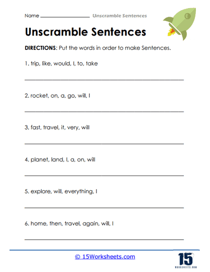 7 Ways to Create Engaging Making Sentences Worksheets