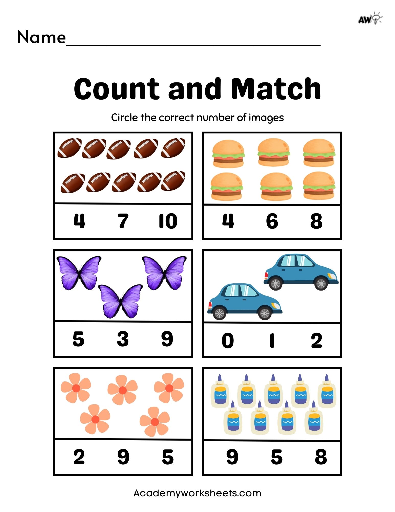 5 Ways to Practice with Matching Numbers 1-10