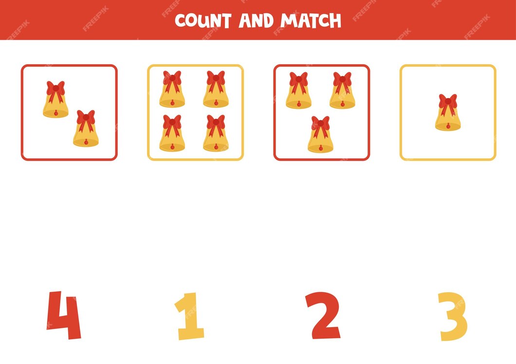 Match the Numbers Worksheet for Kids Learning Fun