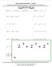 7th Grade Math Worksheets for Easy Learning