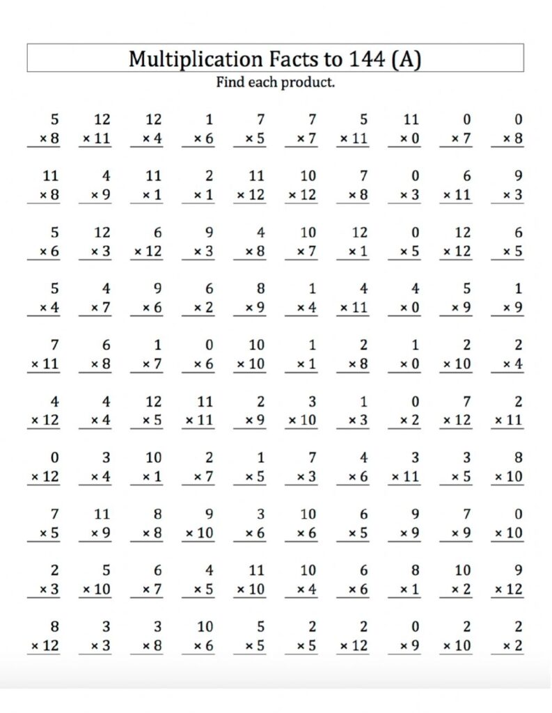 7 Ways to Master Math Facts with Multiplication Worksheets